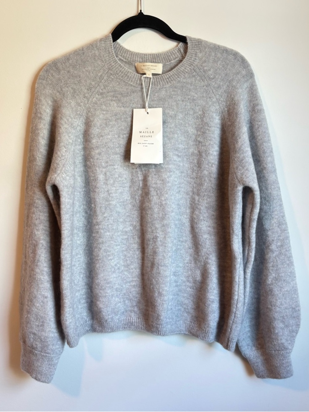 NWT Sezane Gray Sweater Size Large